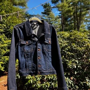 Eileen Fisher Cropped Organic Cotton Jean Jacket